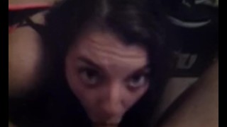 tight squeeze gets a face full !!!